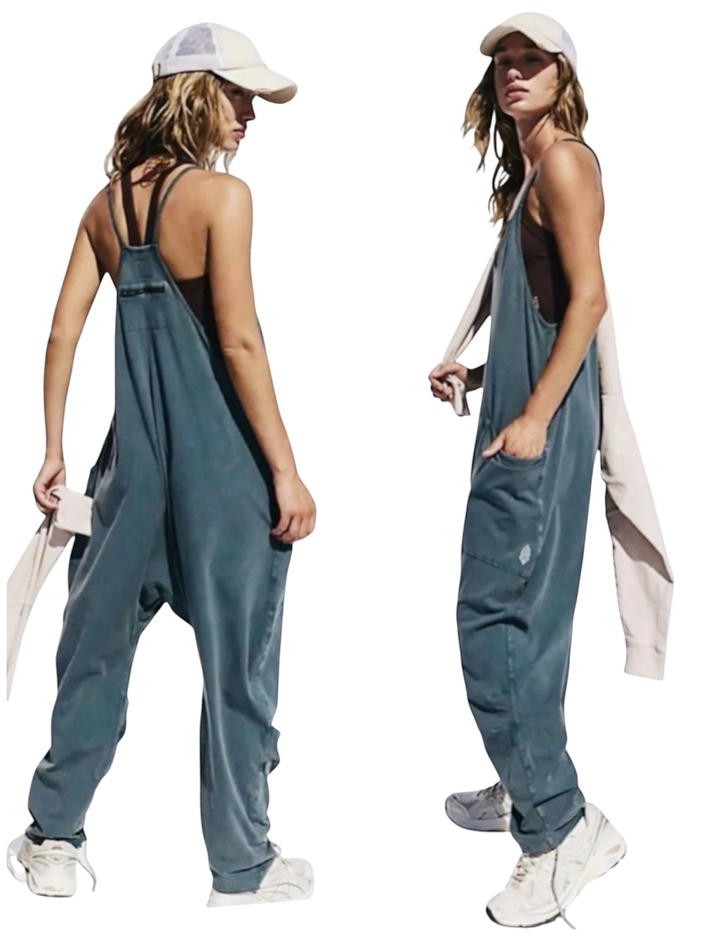 NWT Free People x FP Movement Hot Shot Onesie in Teal